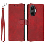 For Xiaomi Poco F7 5G  /  Redmi Turbo 4 Pro 5G Case Flip Stand Calf Texture PU Leather Wallet Phone Cover with Strap