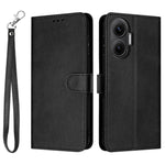For Xiaomi Poco F7 5G  /  Redmi Turbo 4 Pro 5G Case Flip Stand Calf Texture PU Leather Wallet Phone Cover with Strap