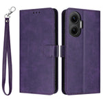 For Xiaomi Poco F7 5G  /  Redmi Turbo 4 Pro 5G Case Flip Stand Calf Texture PU Leather Wallet Phone Cover with Strap
