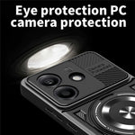 Xiaomi Redmi Note 14 4G (164.84mm) Magnetiskt Skal Roterande Stativ TPU + PC mobilskal