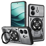 Xiaomi Redmi Note 14 4G (164.84mm) Magnetiskt Skal Roterande Stativ TPU + PC mobilskal