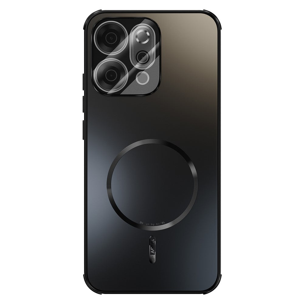 ABEEL For Oppo Reno14 5G (Global) Magnetic Case TPU PC Cooling Matte Phone Back Cover with Lens Film