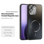 ABEEL For Oppo Reno14 5G (Global) Magnetic Case TPU PC Cooling Matte Phone Back Cover with Lens Film