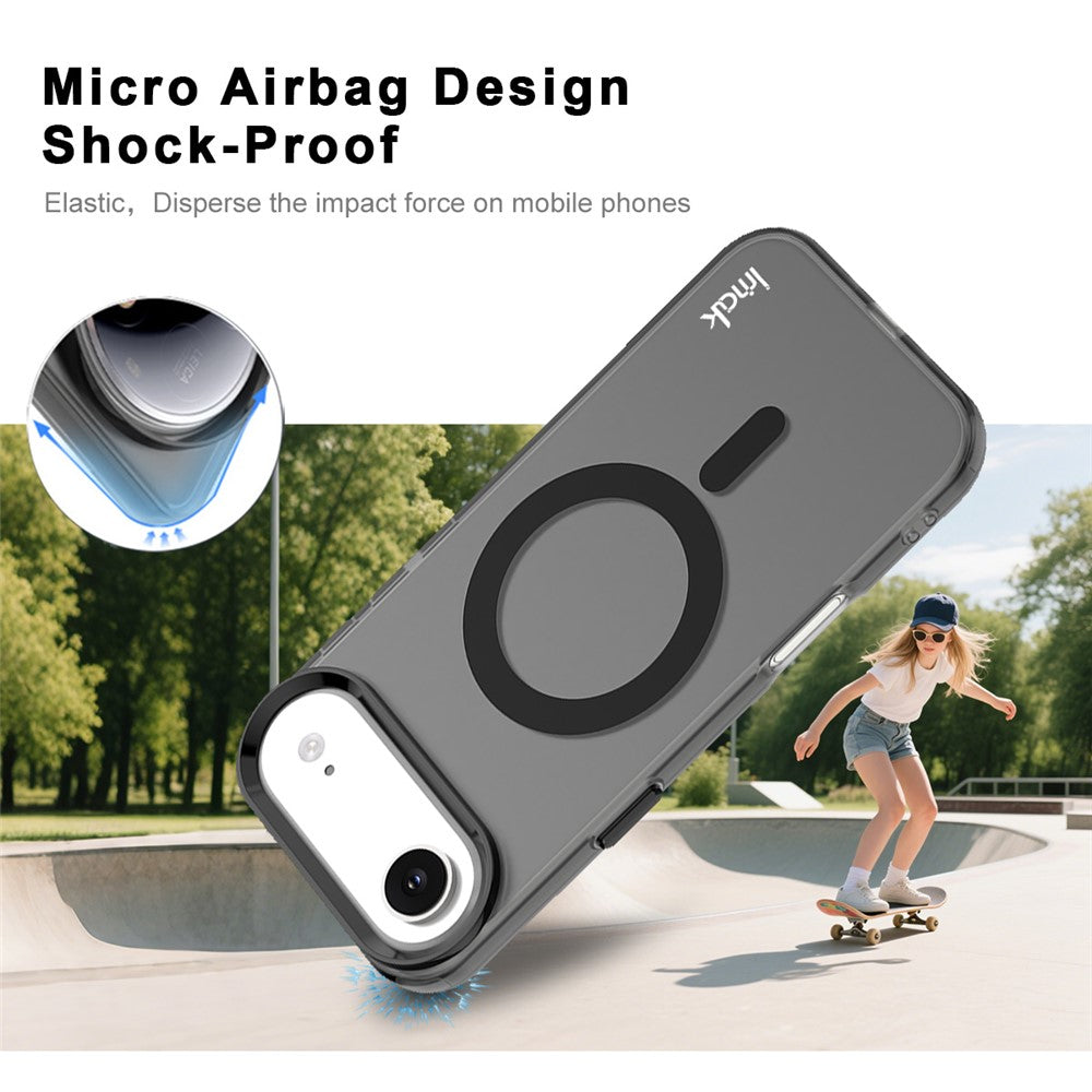IMAK For iPhone Air Case Compatible with MagSafe Candy Color Anti Drop TPU + PET Back Cover