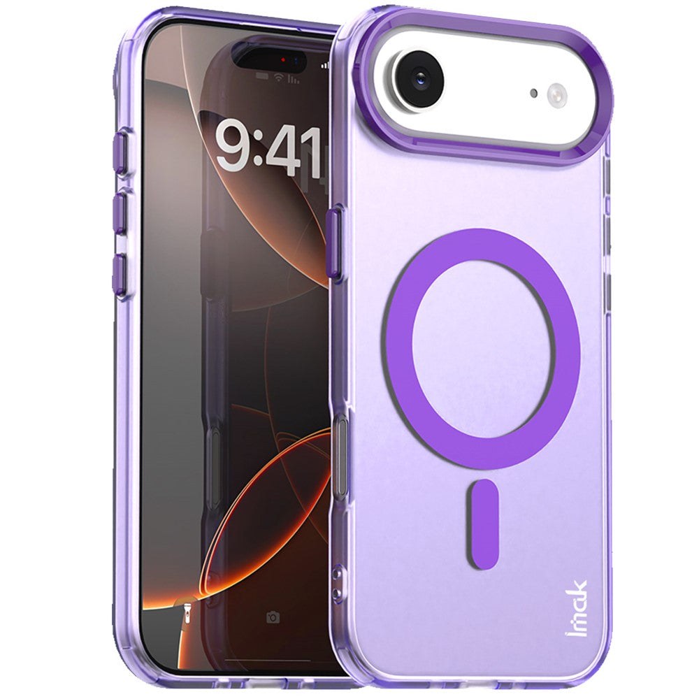 IMAK For iPhone Air Case Compatible with MagSafe Candy Color Anti Drop TPU + PET Back Cover