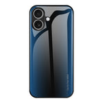 Til iPhone 17 Etui Kulfiber Tekstur Hærdet Glas + TPU Telefoncover
