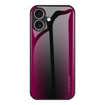 Til iPhone 17 Etui Kulfiber Tekstur Hærdet Glas + TPU Telefoncover