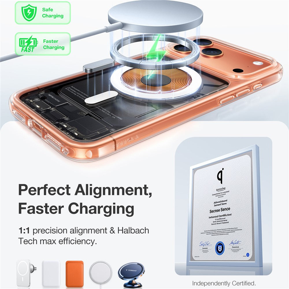 TORRAS Guardian-Mag Series For iPhone 17 Pro Case Magnetic Matte PC + TPU Phone Cover