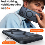 TORRAS Ostand L1 Series Cover til iPhone 17 Pro Kickstand TPU + PC Telefoncover Kompatibel med MagSafe
