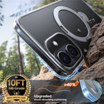 TORRAS Ostand Q3 Spin Series For iPhone 17 Case Compatible with MagSafe Rotating Kickstand PC + TPU Phone Cover