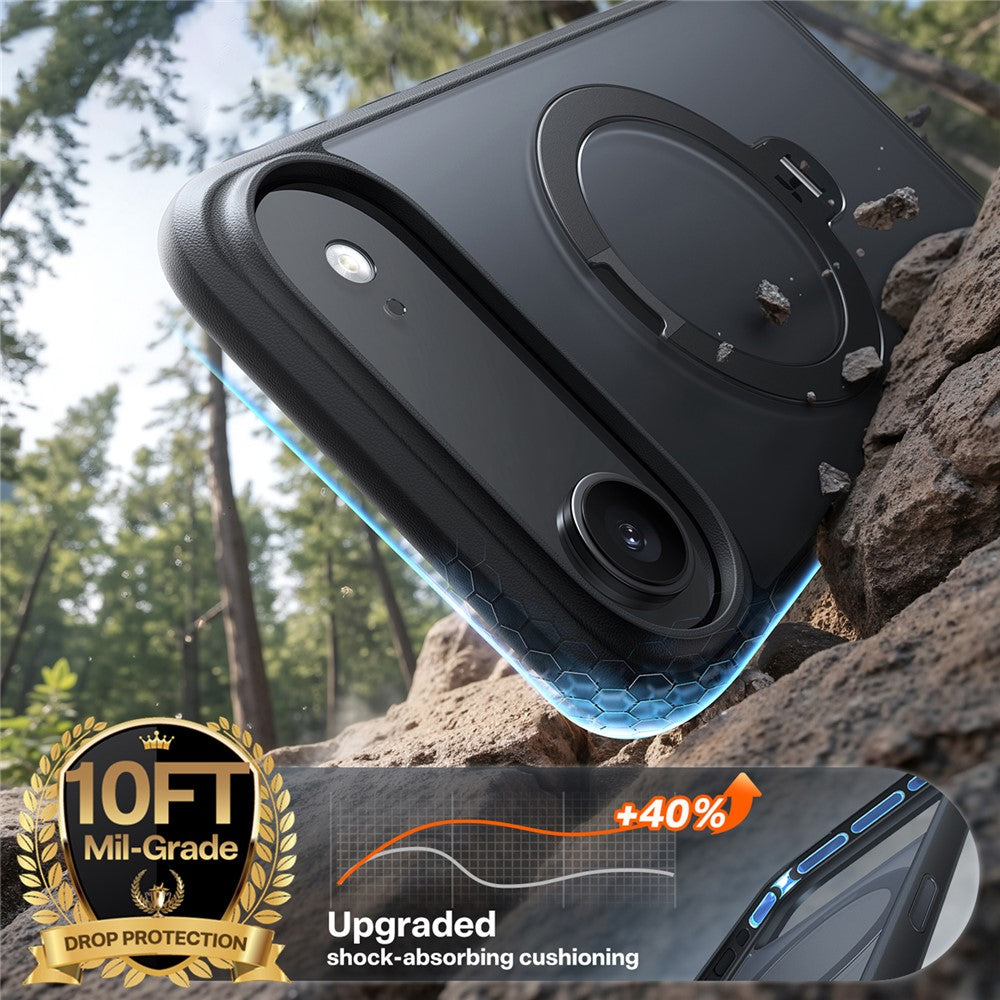 TORRAS Ostand Q3 Spin Series For iPhone Air Case Compatible with MagSafe Rotating Kickstand PC + TPU Phone Cover