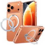 TORRAS Ostand Q3 Spin Series For iPhone 17 Pro Case Compatible with MagSafe Rotating Kickstand PC + TPU Phone Cover