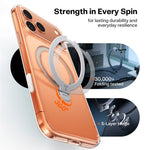TORRAS Ostand Q3 Spin Series For iPhone 17 Pro Case Compatible with MagSafe Rotating Kickstand PC + TPU Phone Cover