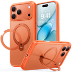 TORRAS Ostand Q3 Spin Series For iPhone 17 Pro Case Compatible with MagSafe Rotating Kickstand PC + TPU Phone Cover