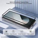 XUNDD til Samsung Galaxy Z Fold6 5G magnetisk cover med støttefod og PC-bagside med hærdet glas