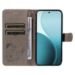 For Oppo Reno14 Pro 5G (China) / Oppo Reno14 Pro 5G (Global) Leather Wallet Case Cat Bee Pattern Phone Cover Stand