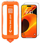 TORRAS Glassgo For iPhone 18 Pro / 17 Pro Screen Protector Tempered Glass HD Film with Automatic Dust Removal Tool