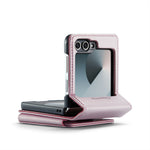 CASEME For Samsung Galaxy Z Flip7 FE 5G Case with RFID Blocking 5 Card Slots C22 Leather Back Cover