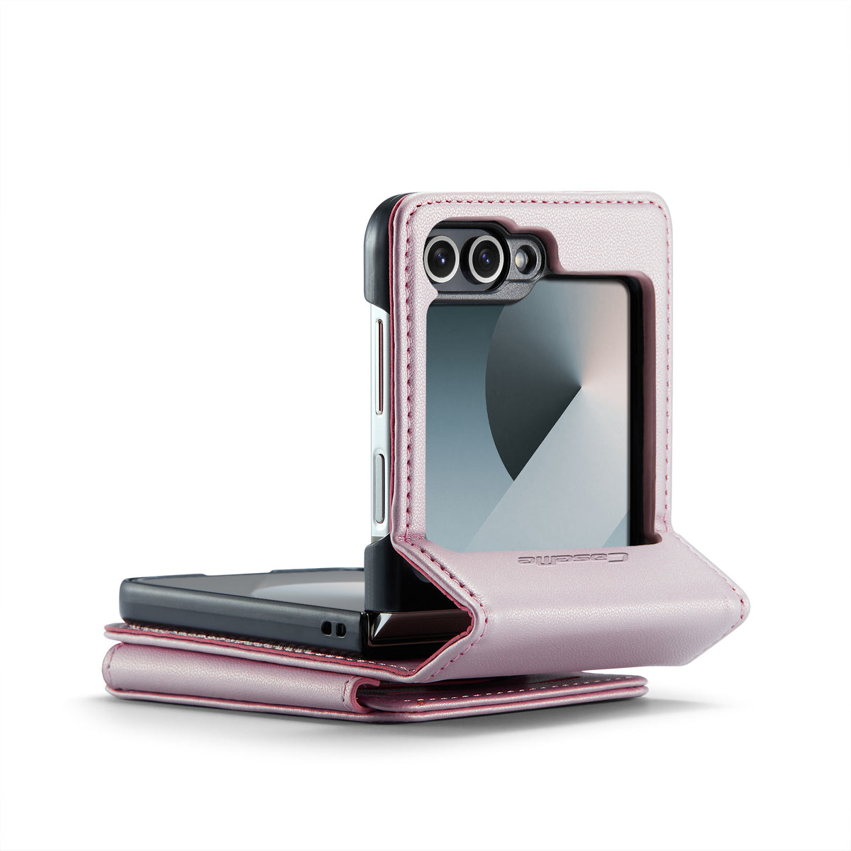 CASEME For Samsung Galaxy Z Flip7 FE 5G Case with RFID Blocking 5 Card Slots C22 Leather Back Cover