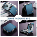 CASEME Til Samsung Galaxy Z Flip7 FE 5G Cover 023-serien RFID-blokerende glansfuldt standertelefoncover