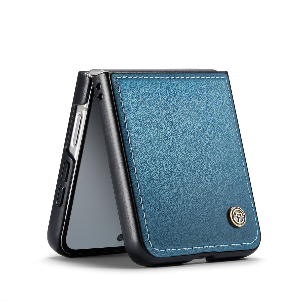 CASEME Til Samsung Galaxy Z Flip7 FE 5G Cover 023-serien RFID-blokerende glansfuldt standertelefoncover