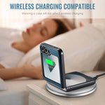 CASEME Til Samsung Galaxy Z Flip7 FE 5G Cover 023-serien RFID-blokerende glansfuldt standertelefoncover