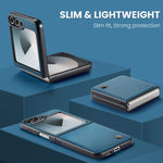 CASEME Til Samsung Galaxy Z Flip7 FE 5G Cover 023-serien RFID-blokerende glansfuldt standertelefoncover
