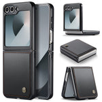 CASEME Til Samsung Galaxy Z Flip7 FE 5G Cover 023-serien RFID-blokerende glansfuldt standertelefoncover