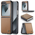 CASEME Til Samsung Galaxy Z Flip7 FE 5G Cover 023-serien RFID-blokerende glansfuldt standertelefoncover