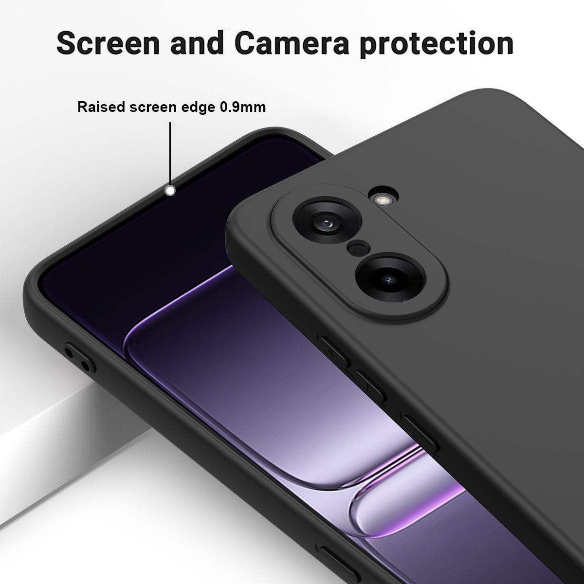 For OnePlus Nord CE5 5G Liquid Silicone Case Phone Back Cover with Hand Strap