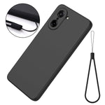 For OnePlus Nord CE5 5G Liquid Silicone Case Phone Back Cover with Hand Strap