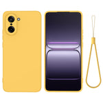 For OnePlus Nord CE5 5G Liquid Silicone Case Phone Back Cover with Hand Strap
