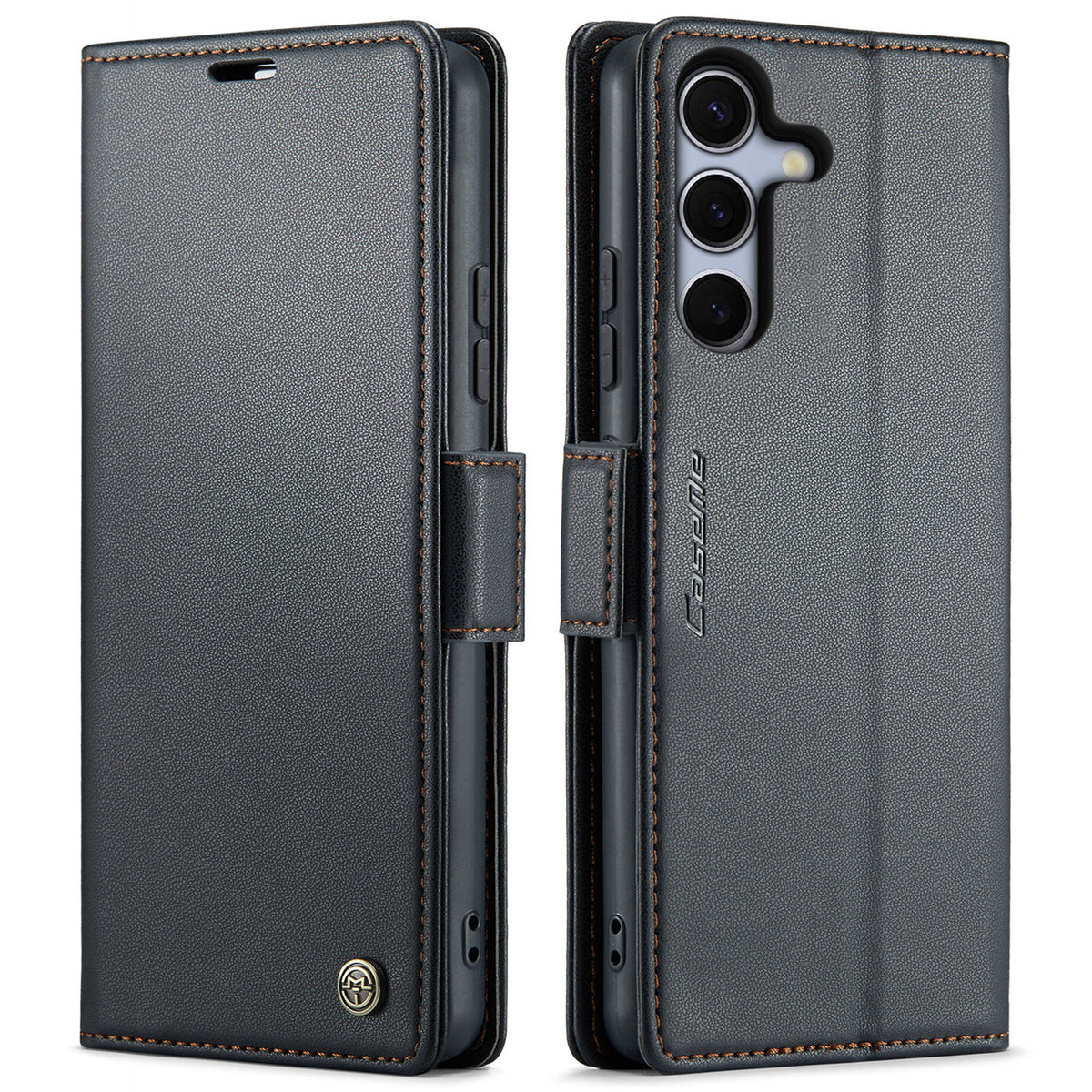 CASEME For Samsung Galaxy S25 FE Case  023 Series RFID Blocking Glossy Stand Phone Cover