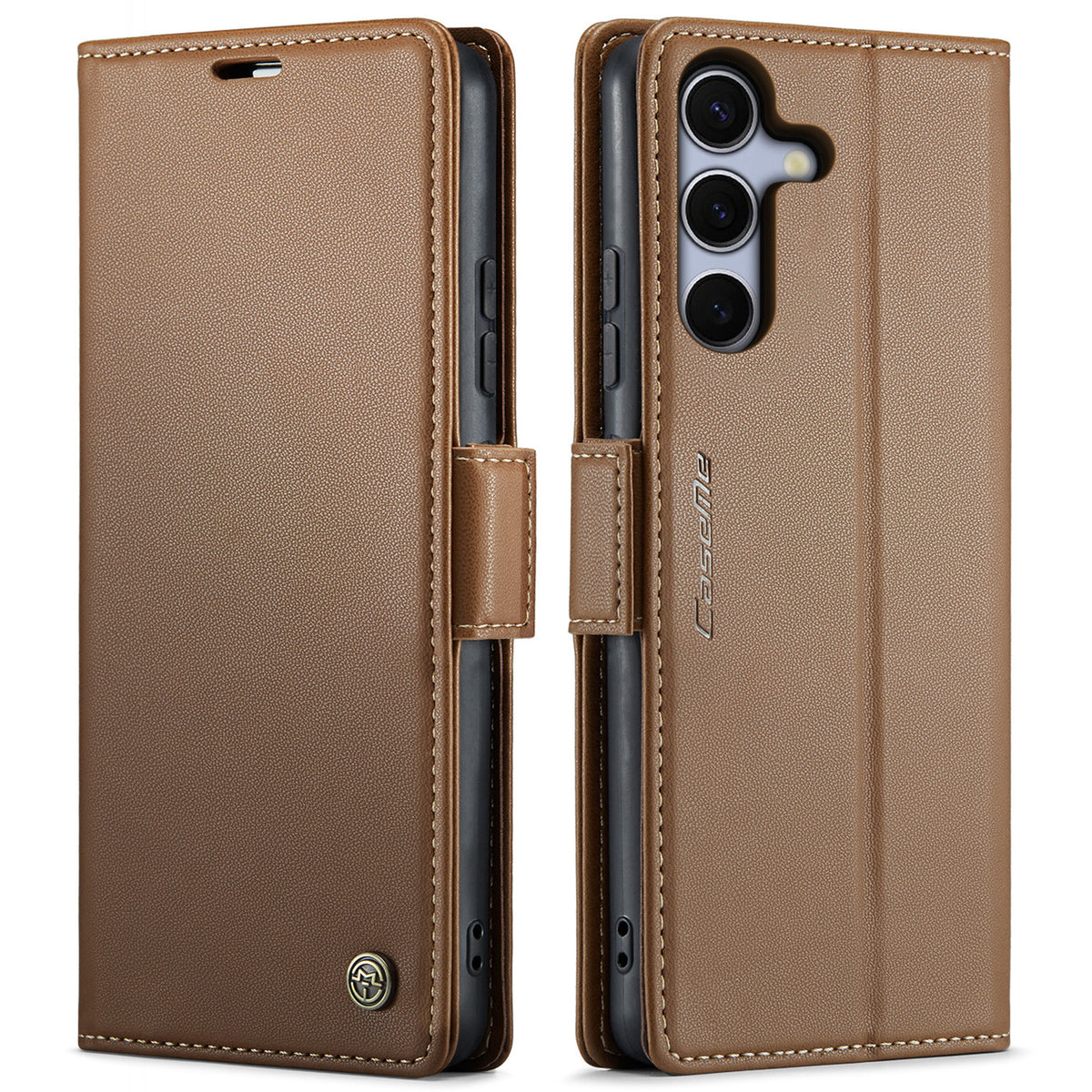 CASEME For Samsung Galaxy S25 FE Case  023 Series RFID Blocking Glossy Stand Phone Cover