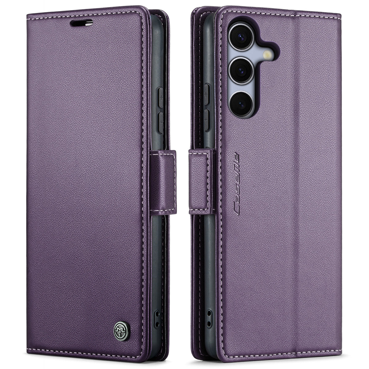 CASEME For Samsung Galaxy S25 FE Case  023 Series RFID Blocking Glossy Stand Phone Cover