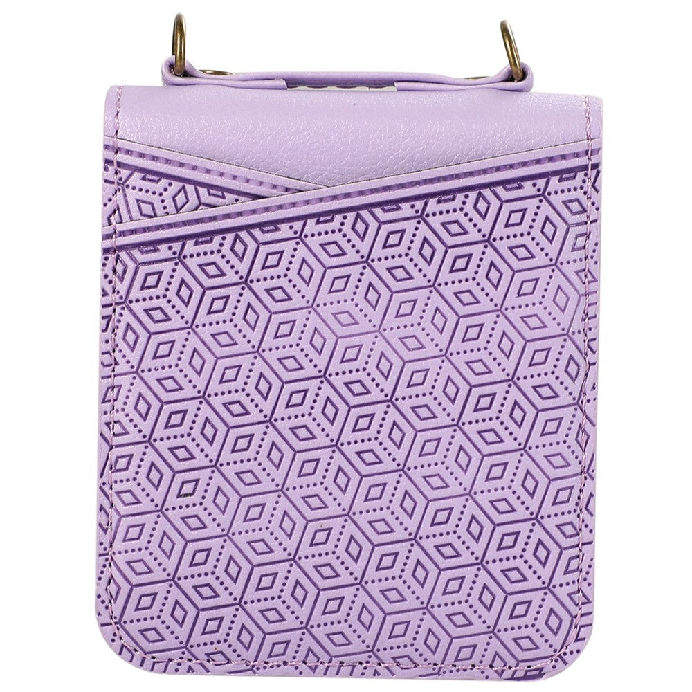 For Samsung Galaxy Z Flip6 5G Case Imprinted Rhombus Leather Phone Cover with Card Slots