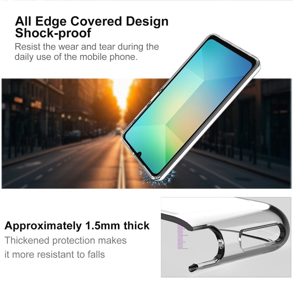 IMAK UX-10-serien för Samsung Galaxy A07 4G / A07s 4G genomskinligt mobilskal mjukt TPU-mobilskal