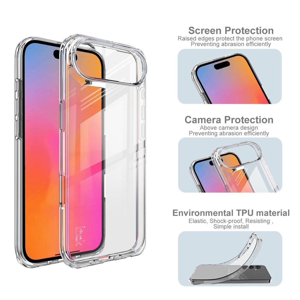 IMAK UX-10 Series For iPhone Air Clear Phone Case Soft TPU Mobile Back Cover