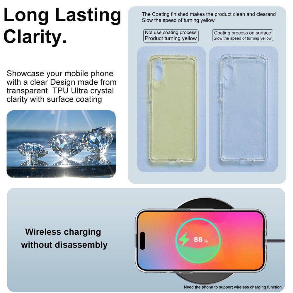 IMAK UX-10 Series For iPhone Air Clear Phone Case Soft TPU Mobile Back Cover