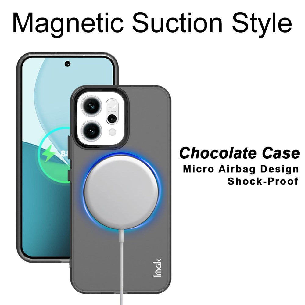 IMAK For Oppo Reno14 Pro 5G (Global) Magnetic Case PC + TPU Protective Phone Back Cover