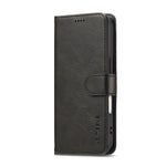 LC.IMEEKE Til iPhone 17 Etui Kalvetekstur PU Læder Standerpung Telefoncover