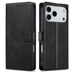 LC.IMEEKE til iPhone 18 Pro Max / 17 Pro Max cover i PU-læder med kalvetekstur, stander og pungefunktion