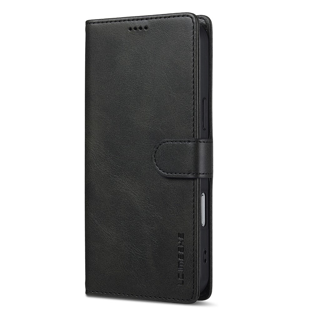 LC.IMEEKE til iPhone 18 Pro Max / 17 Pro Max cover i PU-læder med kalvetekstur, stander og pungefunktion