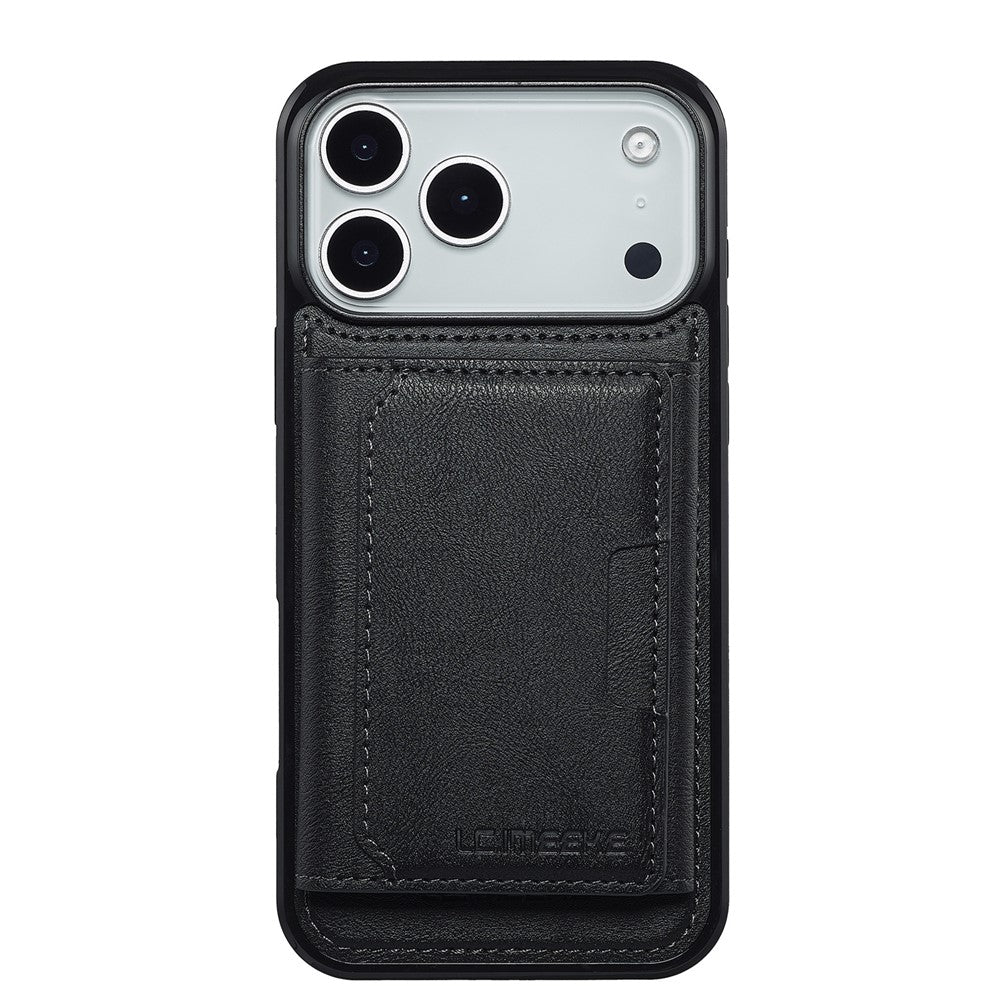 LC.IMEEKE L5 For iPhone 18 Pro Max / 17 Pro Max Magnetic Phone Case Leather Back Cover with Detachable Card Holder