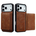 LC.IMEEKE L5 For iPhone 18 Pro Max / 17 Pro Max Magnetic Phone Case Leather Back Cover with Detachable Card Holder