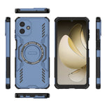 Samsung Galaxy A08 5G / A08 4G / A07 5G / A07 4G / A07s 4G magnetisk Butterfly Armor-hul med hulmønster, varmeafledende PC + TPU-mobilcover