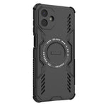 Samsung Galaxy A08 5G / A08 4G / A07 5G / A07 4G / A07s 4G magnetisk Butterfly Armor-hul med hulmønster, varmeafledende PC + TPU-mobilcover