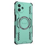 Samsung Galaxy A08 5G / A08 4G / A07 5G / A07 4G / A07s 4G magnetisk Butterfly Armor-hul med hulmønster, varmeafledende PC + TPU-mobilcover