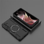 For Samsung Galaxy M36 5G Magnetic Case Butterfly Armor Hollow Heat Dissipation PC + TPU Phone Cover