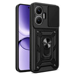 For Xiaomi Redmi Turbo 4 Pro 5G  /  Poco F7 5G Case with Slide Camera Lid PC + TPU Kickstand Phone Cover